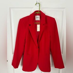 NWT Abercrombie & Fitch Bold Red Blazer